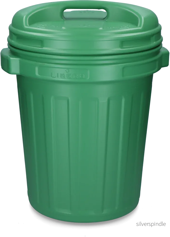 Ljudlåda med vridlås 40 liter Svart Grön - Bild 2