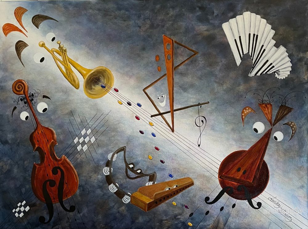 The orchestra is in full swing The orchestra is in full swing