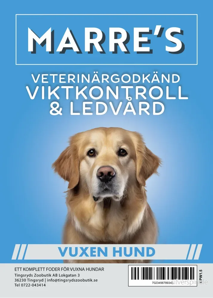 Marre`s Peptide+ Vuxen Hund Viktkontroll och Ledvård 1,5kg
