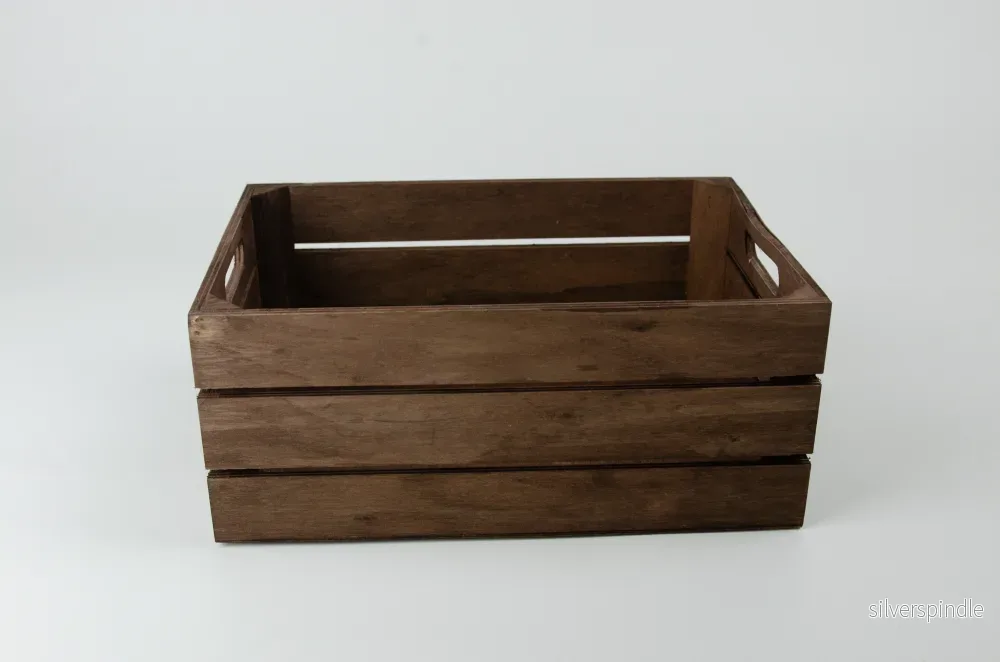 Presentlåda i trä | Rektangulär | 12 cm | Mörk trä - Bild 2