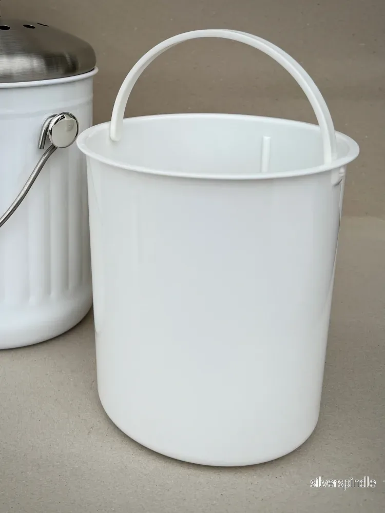 BioProffa Biokeruuastia Lumi, valkoinen ruostumaton teräs 5L - Bild 3