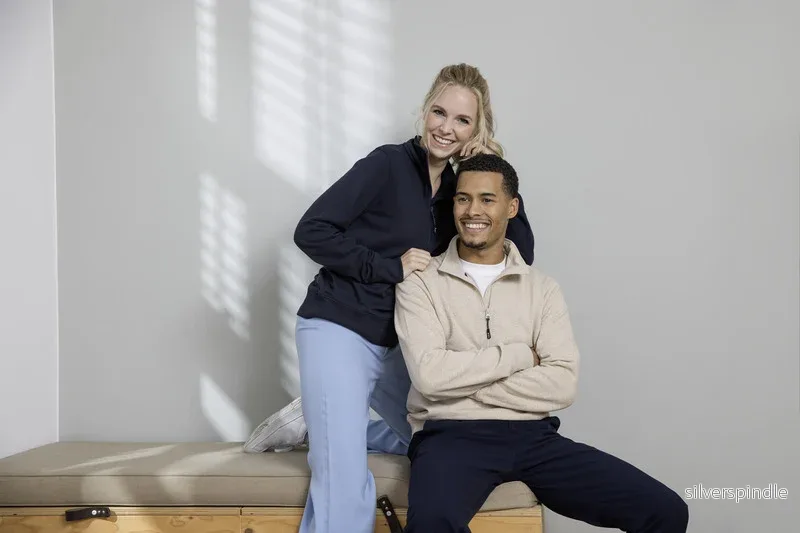 Tin unisex Aware™ tröja med kvartsdragkedja av återvunnet material - Bild 3