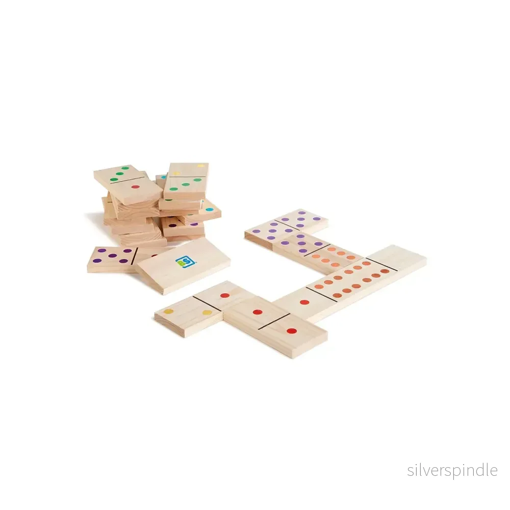 BS Toys Giant Wooden Dominoes – Stort Dominospel i Trä - Bild 3
