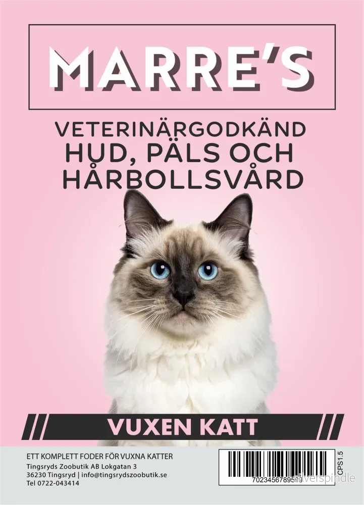 Marre´s Steriliserad Katt Hud och Päls 1,5kg