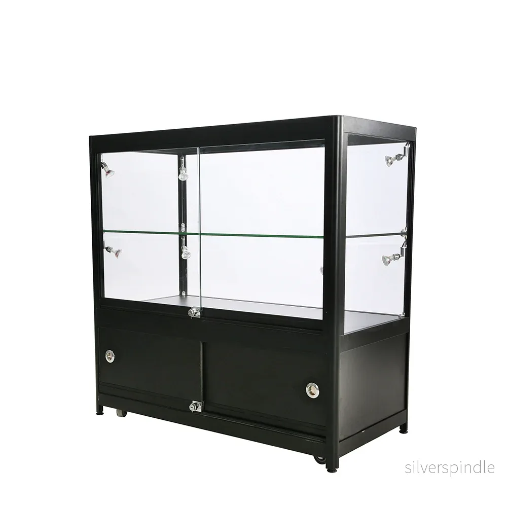 Glasmonter – Dubbeldisk m förvaring  LED