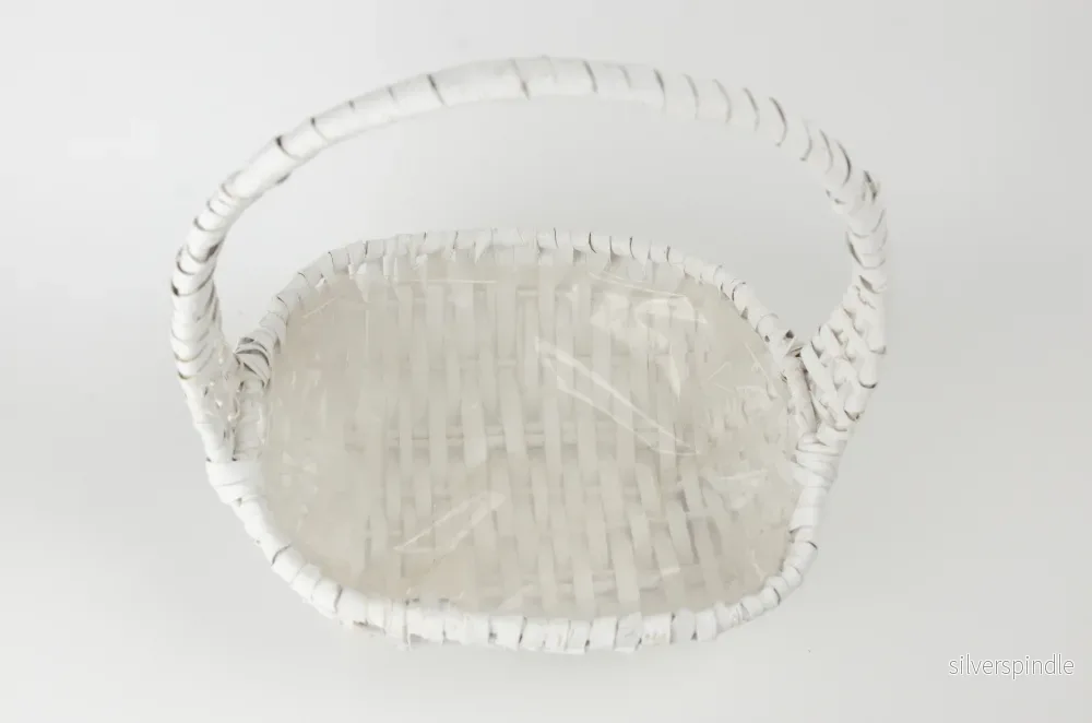 Tom presentkorg | Oval | 22 cm | Vit | - Bild 2