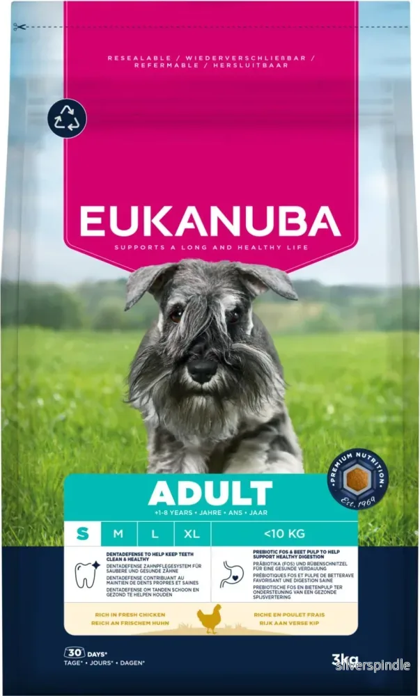 EUKANUBA Adult Small Breed Kyckling 3 kg
