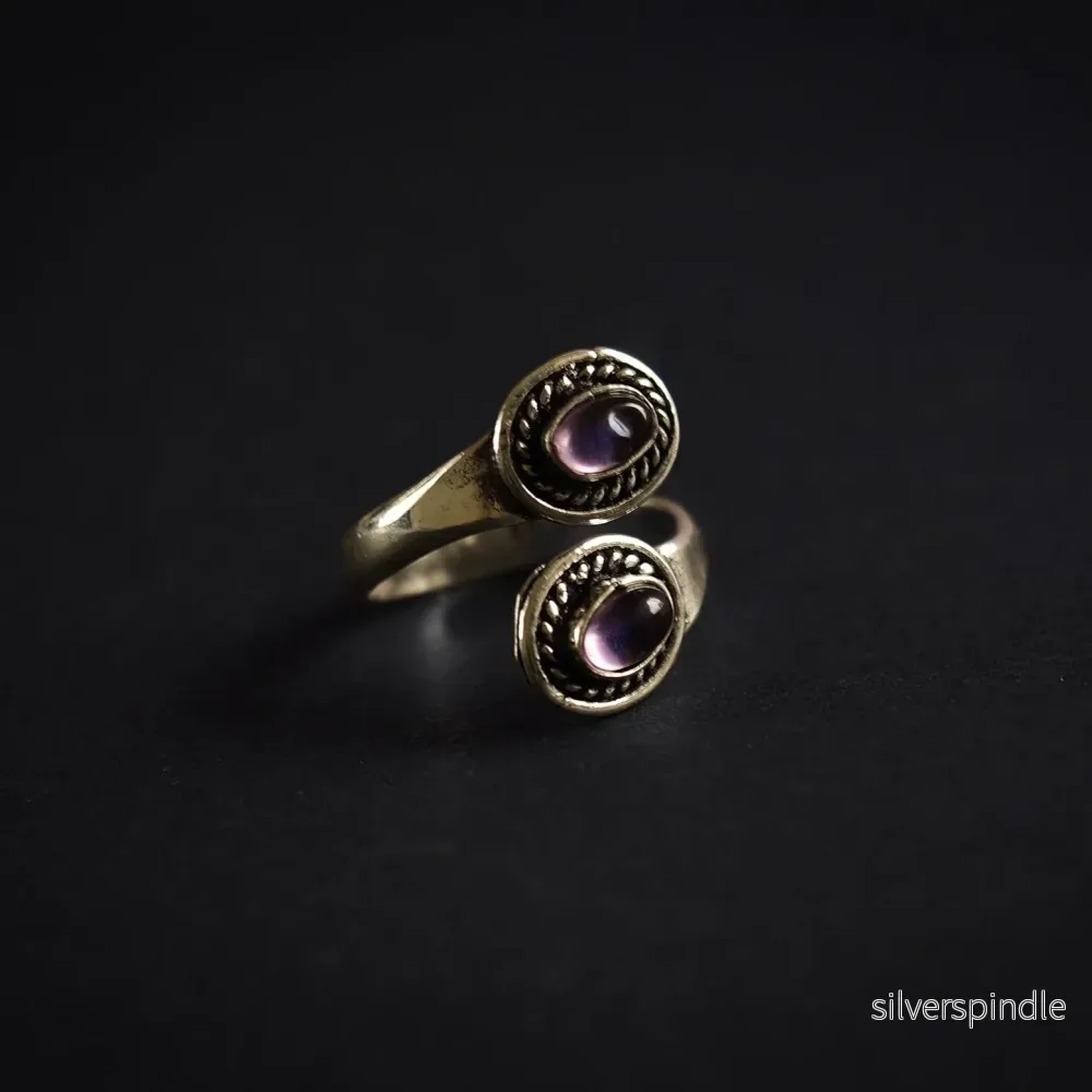 Spiralring med Ametister - Bild 3