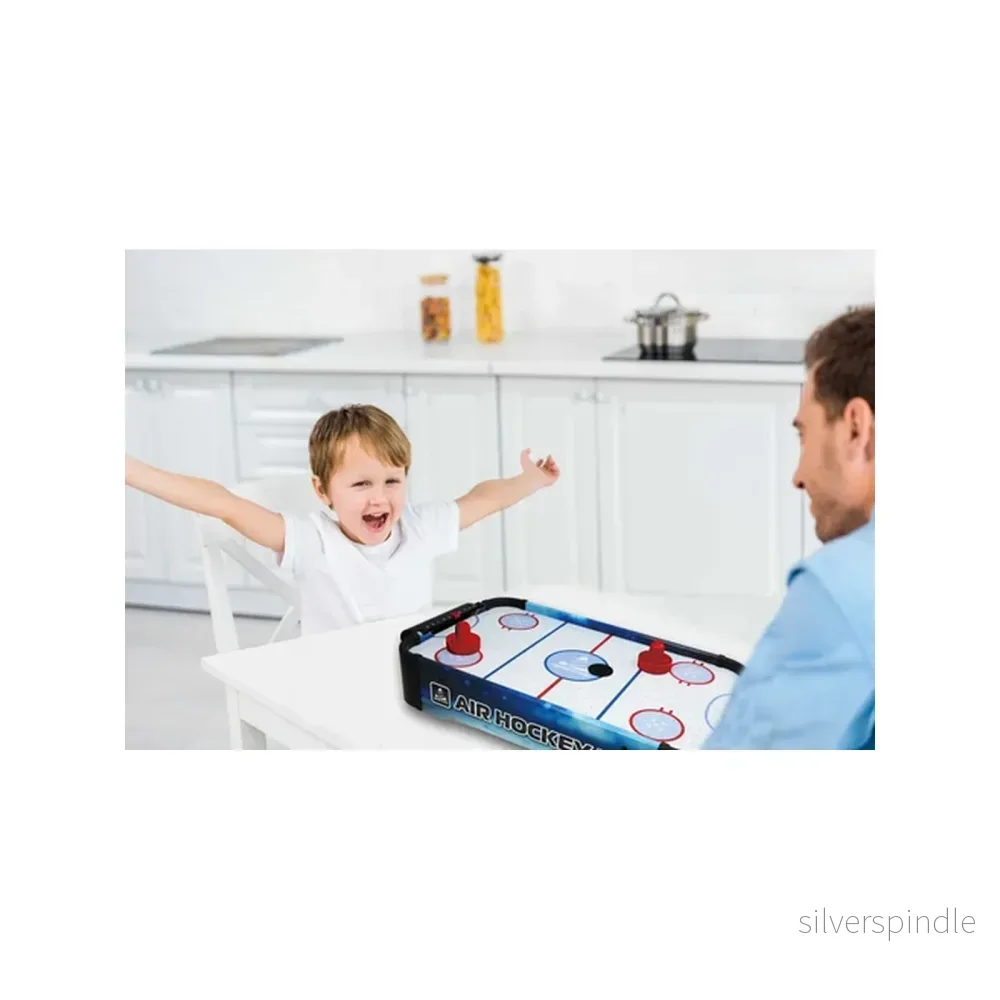 Portabelt Air Hockey-bordsspel 51 × 31 cm Portabelt Air Hockey-bordsspel 51 × 31 cm