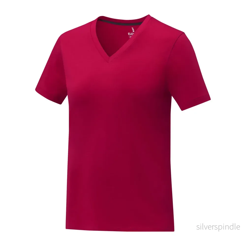 Somoto kortärmad V-ringad t-shirt till dam - Bild 3