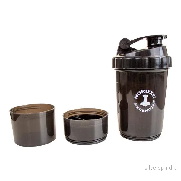 NS Shaker PRO – med extra portionsfack till protein och piller