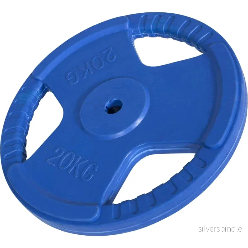 Viktskiva 30 mm gummi med grepp 20 kg