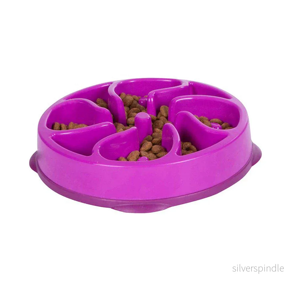 Oh Matskål Fun Feeder Slo-bowl M Lila