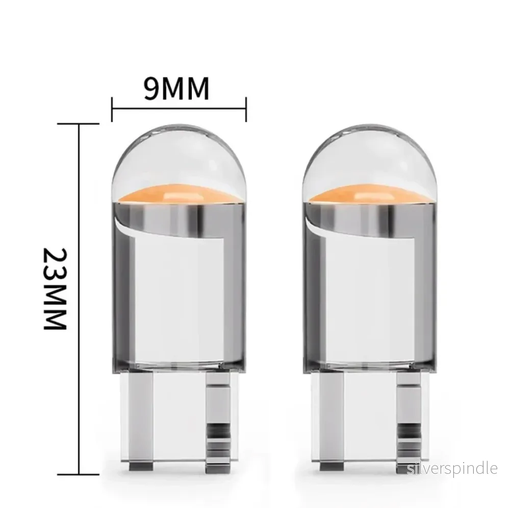 12v W5W Led T10 COB LED Transparent IP65 6000K Vit 12v W5W Led T10 COB LED Transparent IP65 6000K Vit