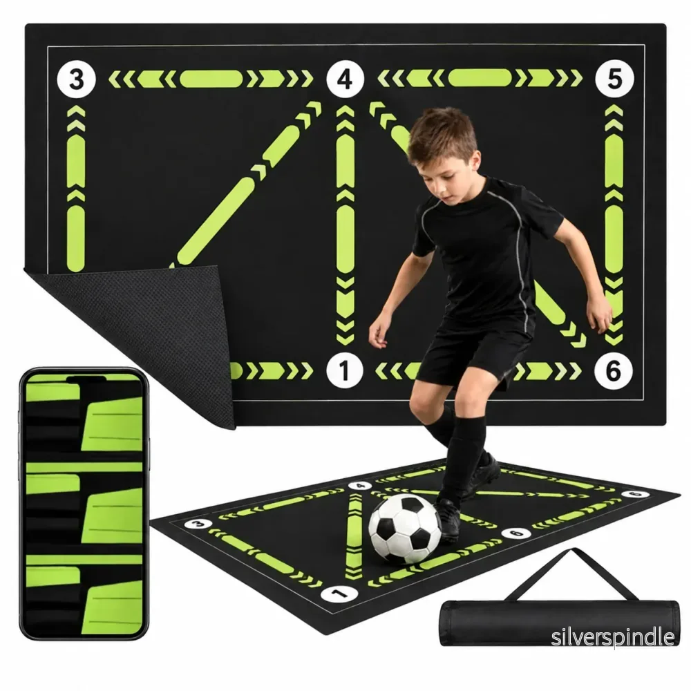 Fotbollsträningsmatta 90 x 60 cm – dribbling, teknik och koordination Fotbollsträningsmatta 90 x 60 cm – dribbling, teknik och koordination