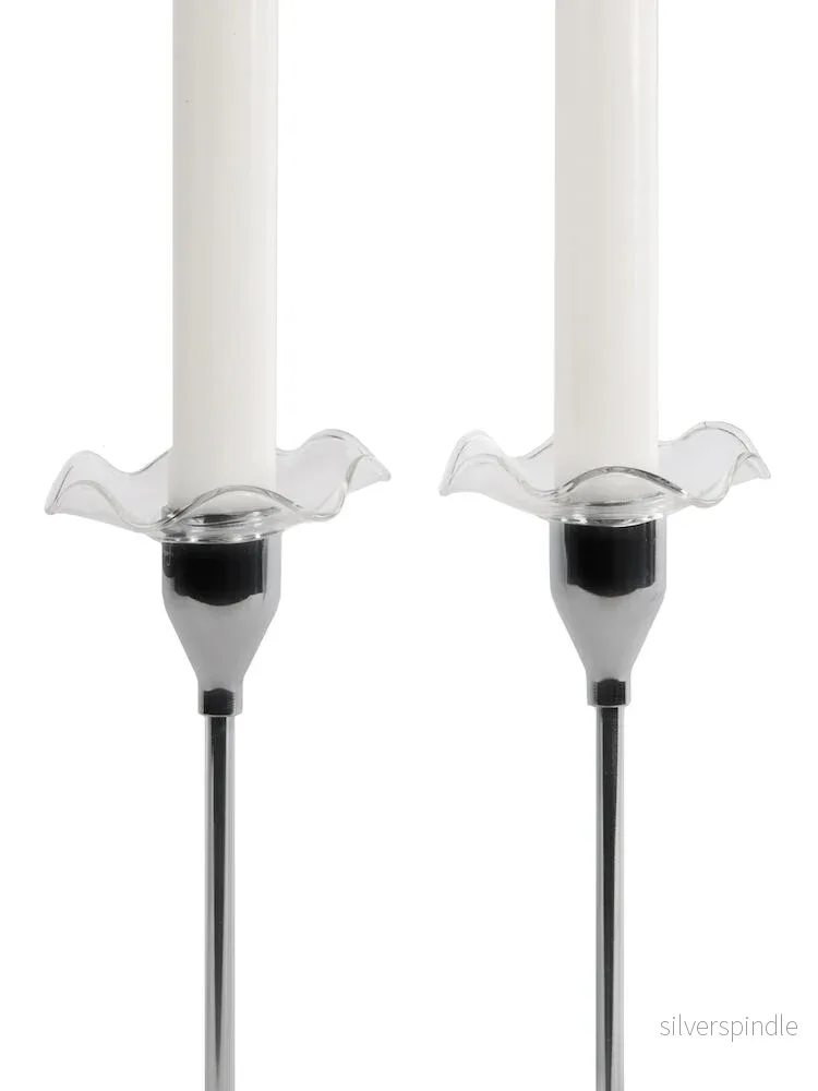 Viva ljusmanschett klarglas, 2-pack