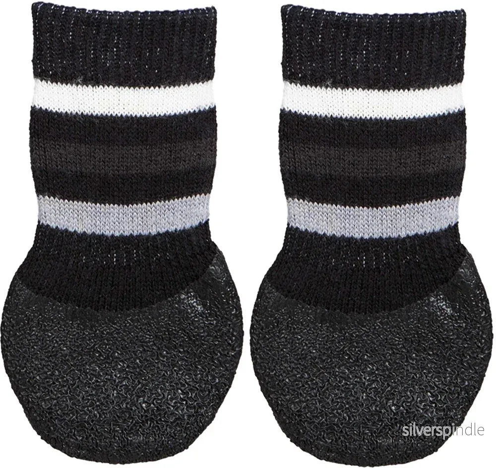 Hundsockar gummerad 2-pack svart