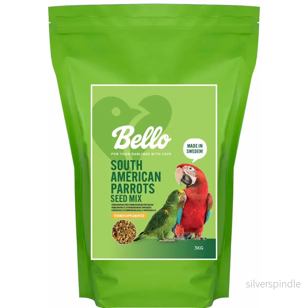 Bello South American Parrot Seed Mix 3kg Bello South American Parrot Seed Mix 3kg