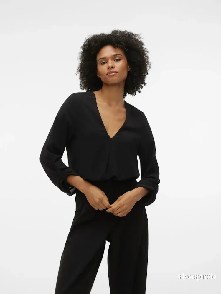 KAS LS V-NECK TOP