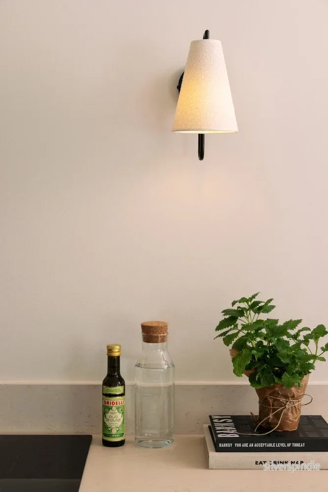 Vägglampa Lou svart/vit - Bild 2