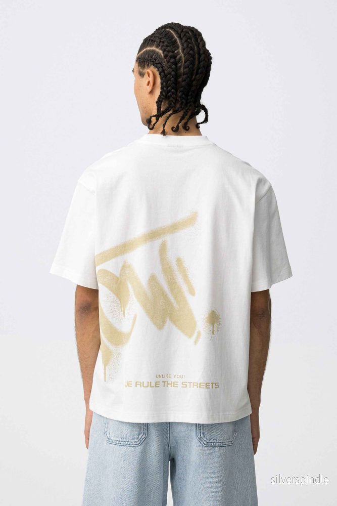 EDDIE WHITE BOXY FIT T-SHIRT EDDIE WHITE BOXY FIT T-SHIRT