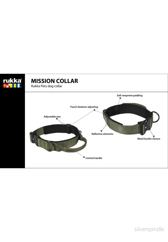 Rukka Pets Mission collar olivgrön - Bild 2