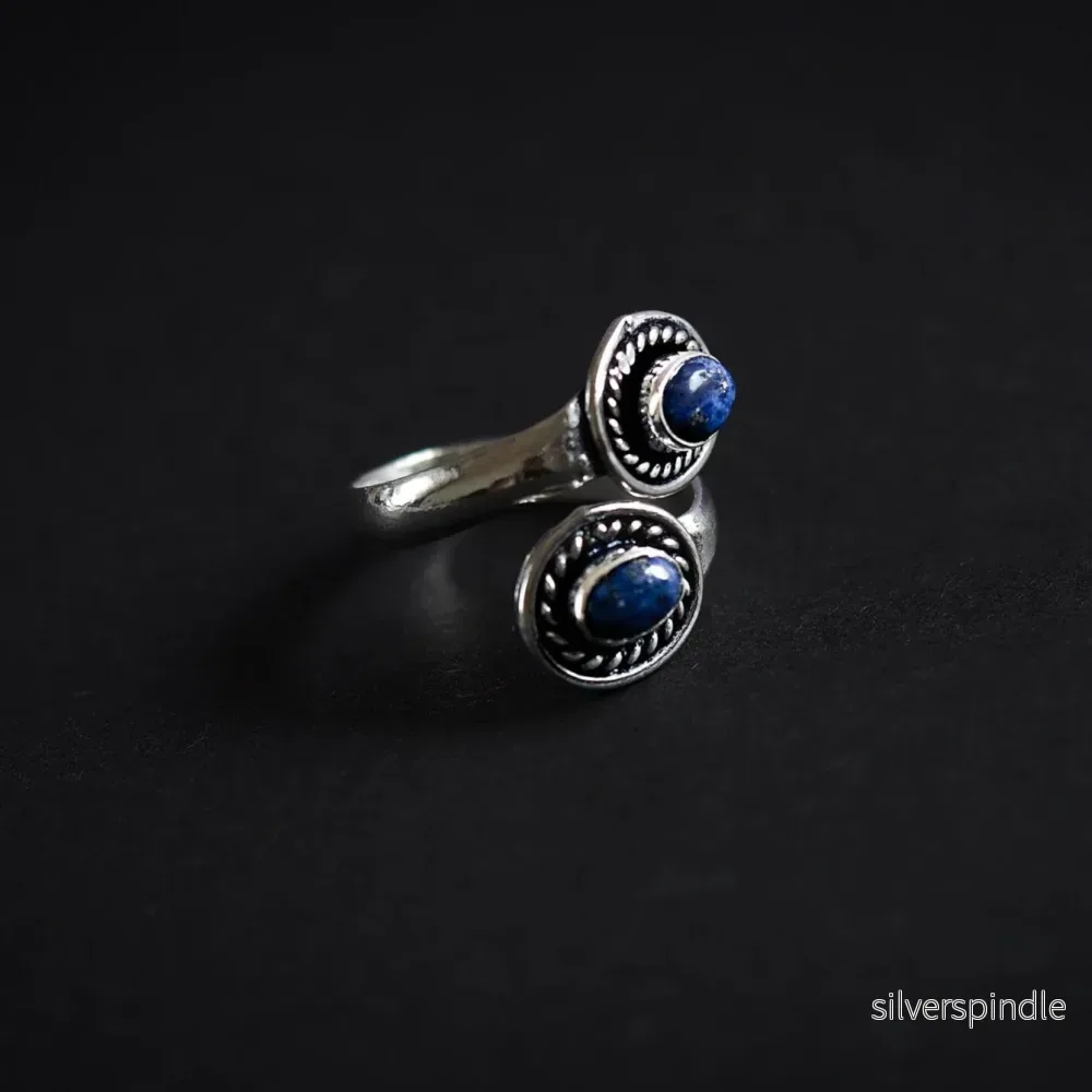 Spiralring med Lapis lazuli - Bild 3
