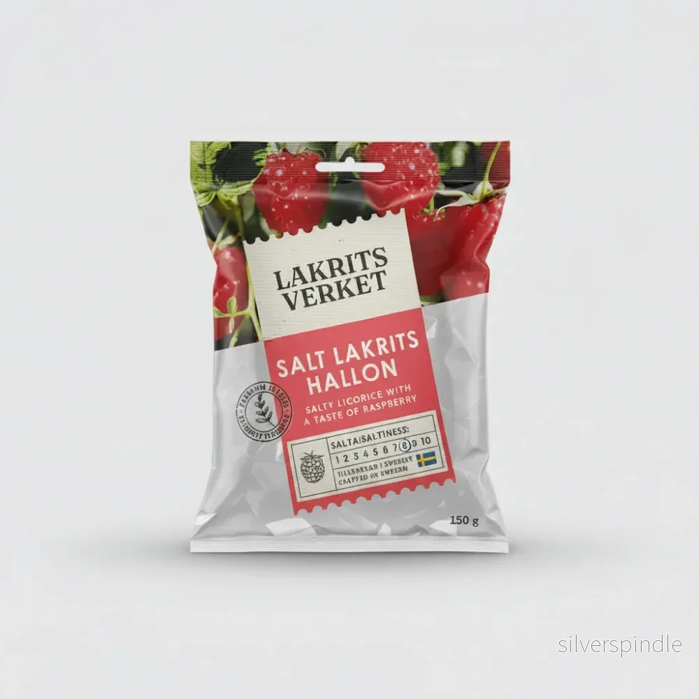 Lakritsverket Salt Lakrits Hallon 150g