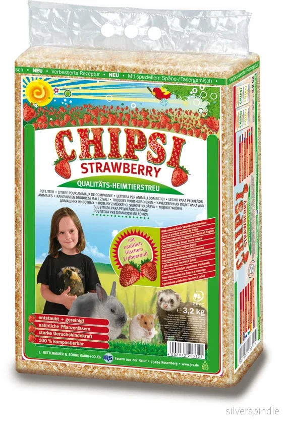 Burspån Chipsi Strawberry 60 L Burspån Chipsi Strawberry 60 L