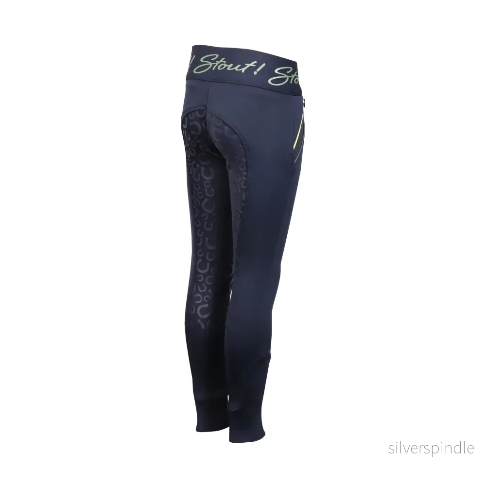 Ridbyxa Equitights STOUT! Lime Full Grip - Bild 2