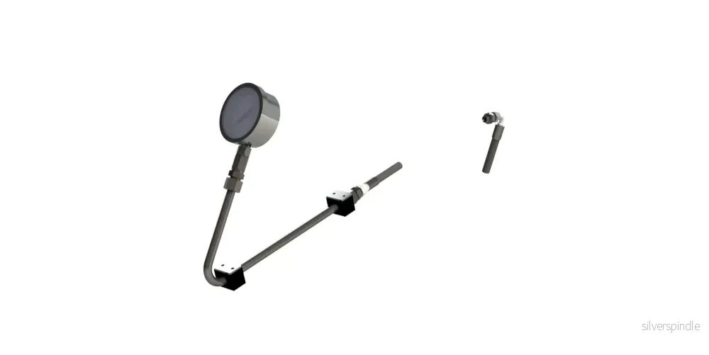 U Manometer synlig från förarplatsen/sida U Manometer synlig från förarplatsen/sida
