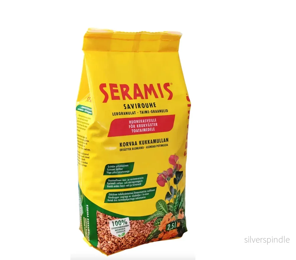 Seramis savirouhe 2,5 L, kastele kolme kertaa harvemmin Seramis savirouhe 2,5 L, kastele kolme kertaa harvemmin
