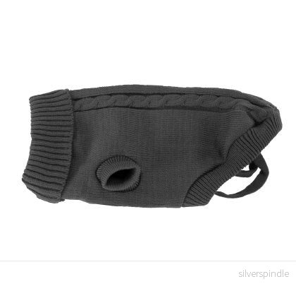 Stickad tröja Svart Gina 45cm Stickad tröja Svart Gina 45cm