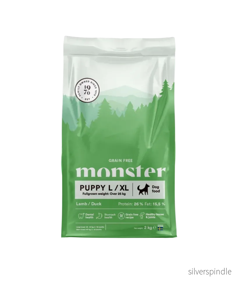 Monster Dog GF Puppy L/XL Lamb/Duck 2 kg