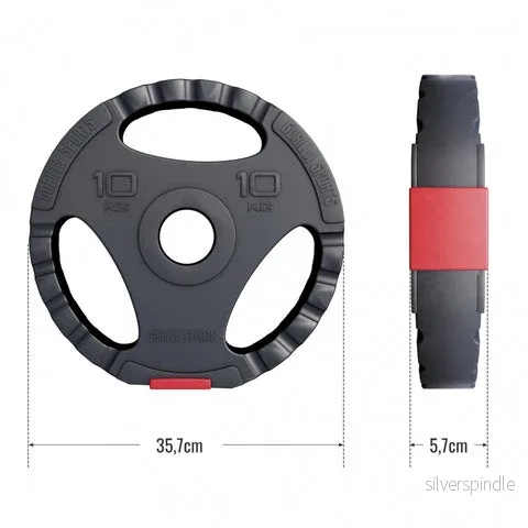 50 mm GREPP viktskiva i plast (10 kg) - Bild 3