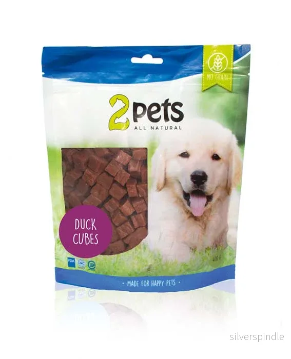 2pets Dogsnack Duck Cubes, 400 g 2pets Dogsnack Duck Cubes, 400 g