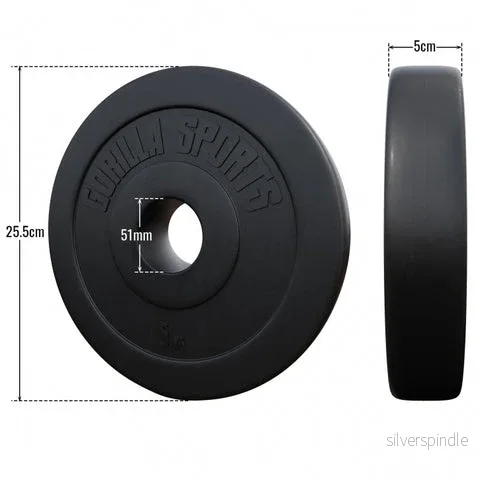 Viktskiva 5 kg Basic (50 mm) - Bild 2