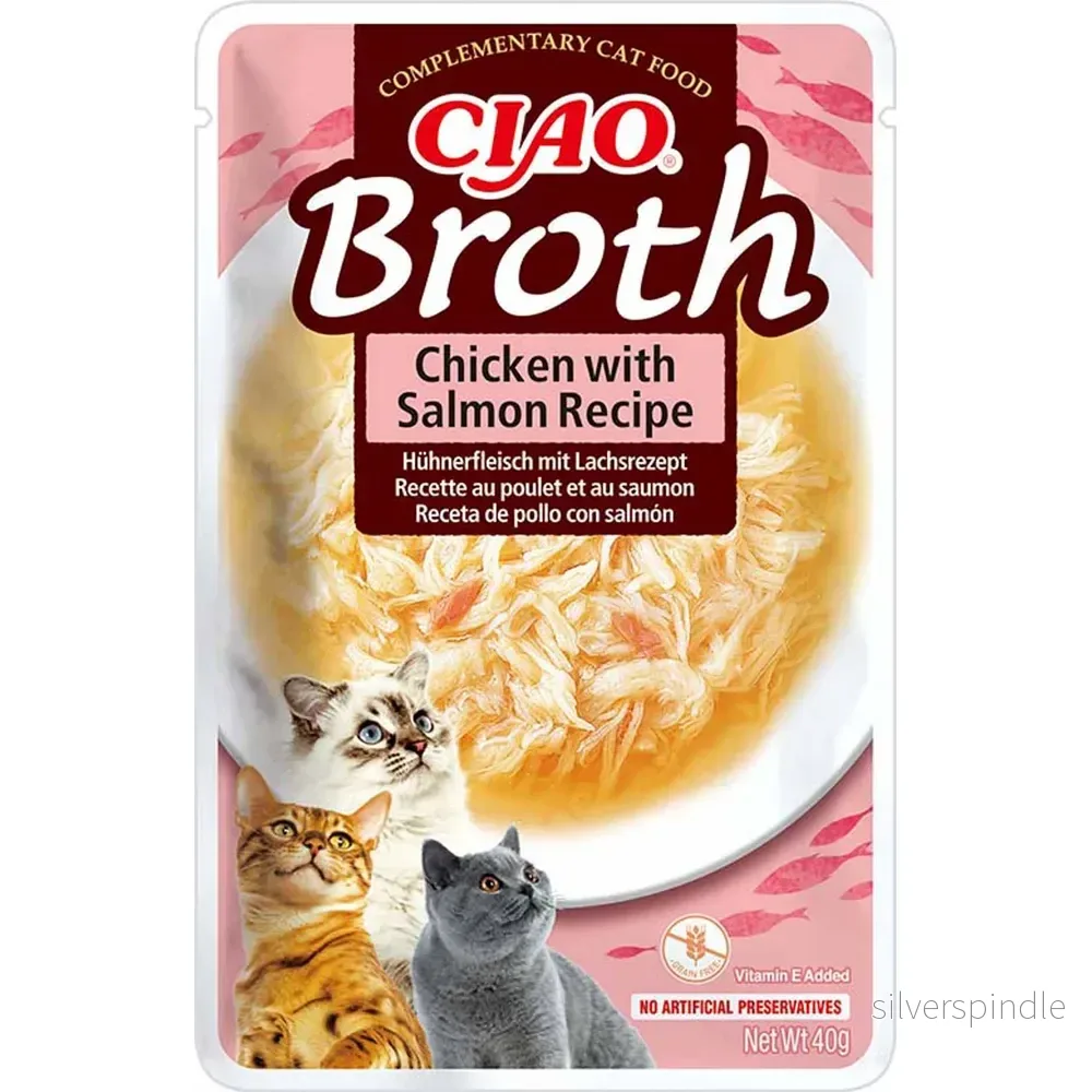 CHICKEN BROTH WITH CHICKEN & SALMON 50G