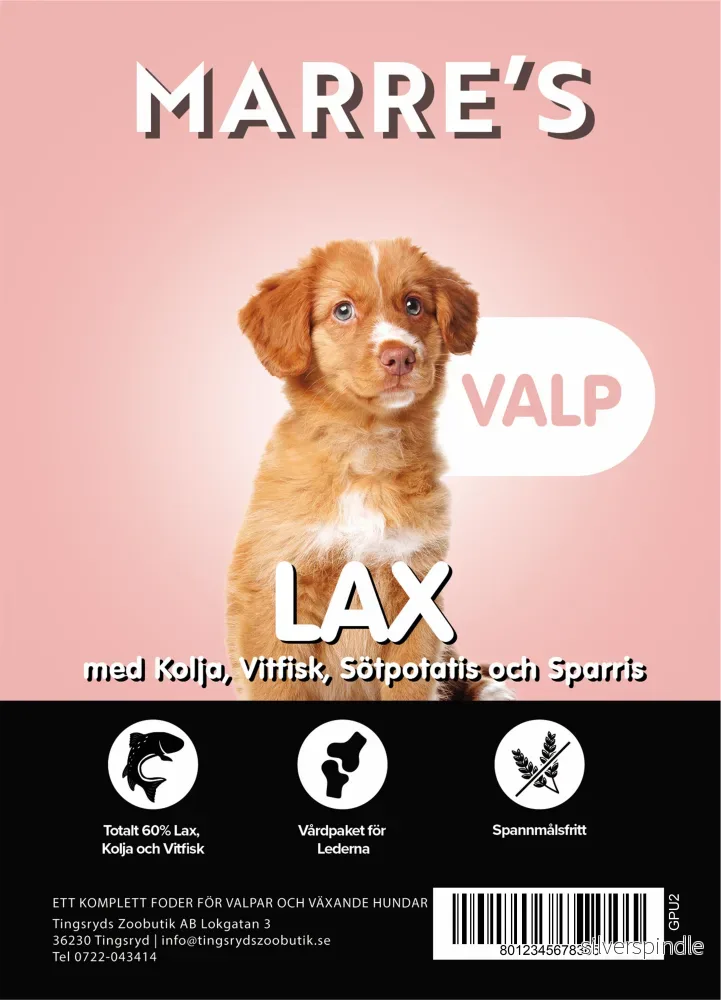 Marre´s Valp Lax med Kolja 2kg Marre´s Valp Lax med Kolja 2kg