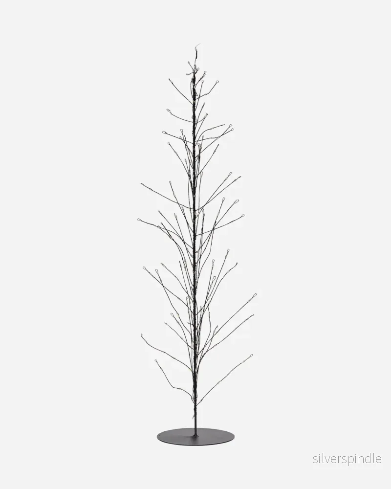 Julgran i ståltråd svart 60cm