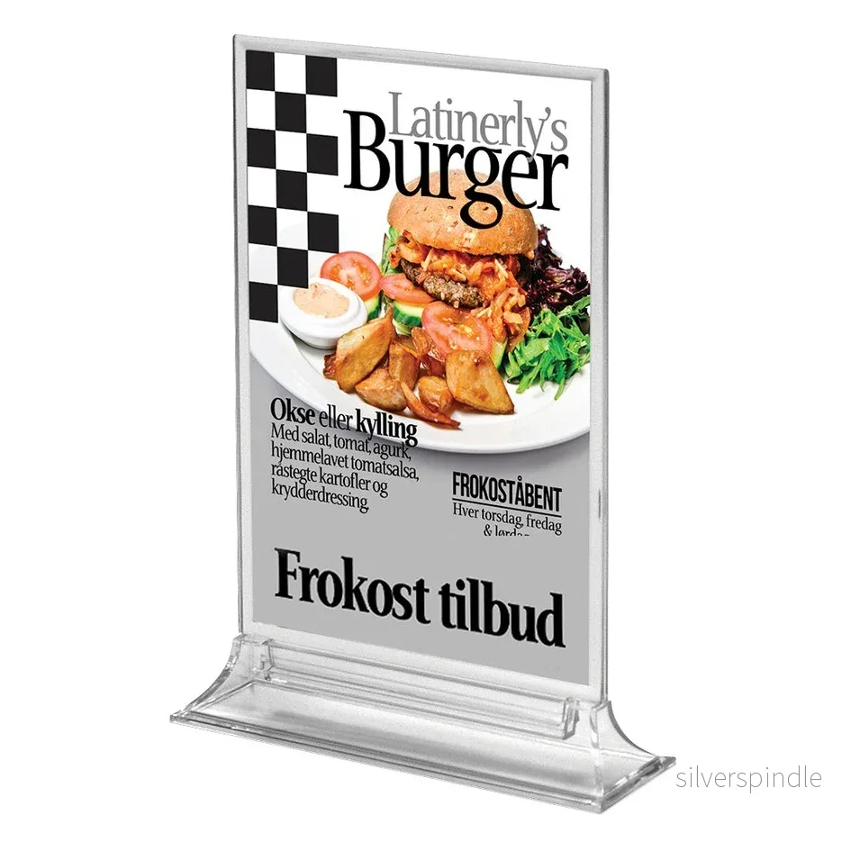 Akryl Menyställ Rakt