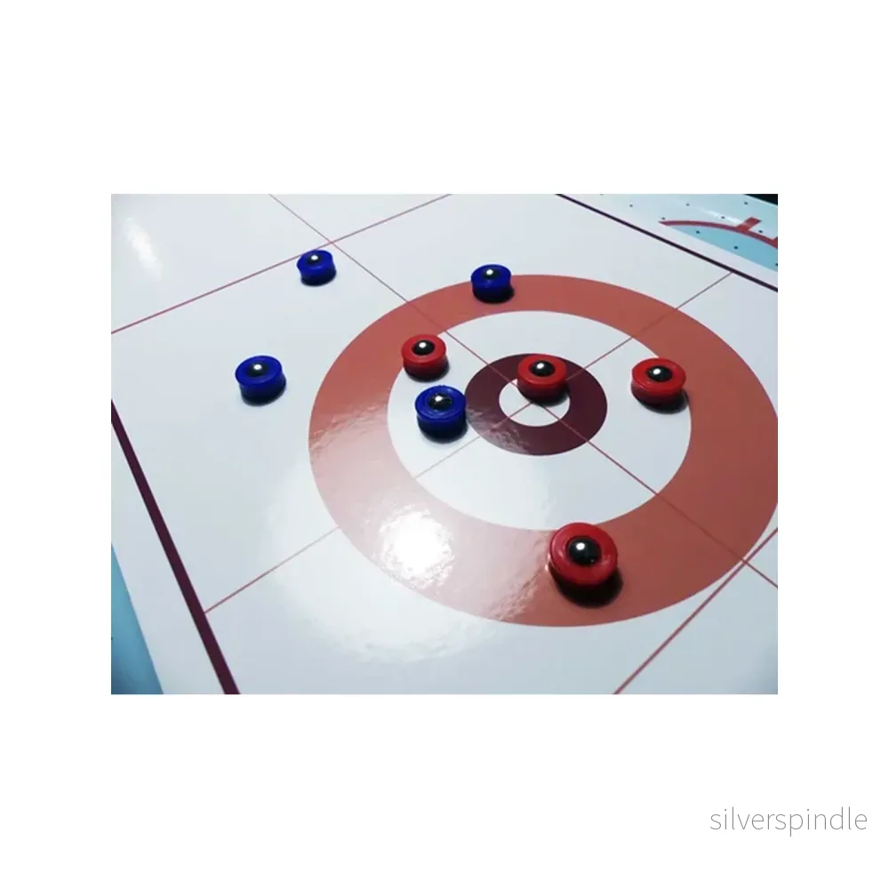 4-i-1 Bordspel – Airhockey, Bordtennis, Curling och Bowling - Bild 2