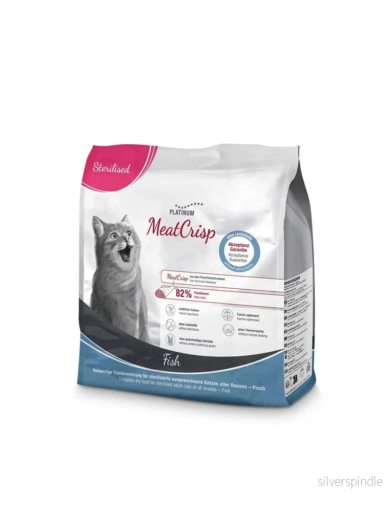Platinum Cat MeatCrisp Sterilised Fish 0,4 kg Platinum Cat MeatCrisp Sterilised Fish 0,4 kg