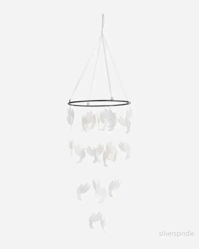 Mobil pappersduvor offwhite 80cm