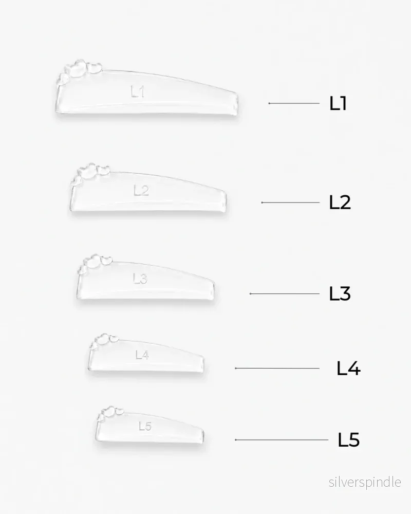 Silicone shields soft & flex - K-curved - 5 par