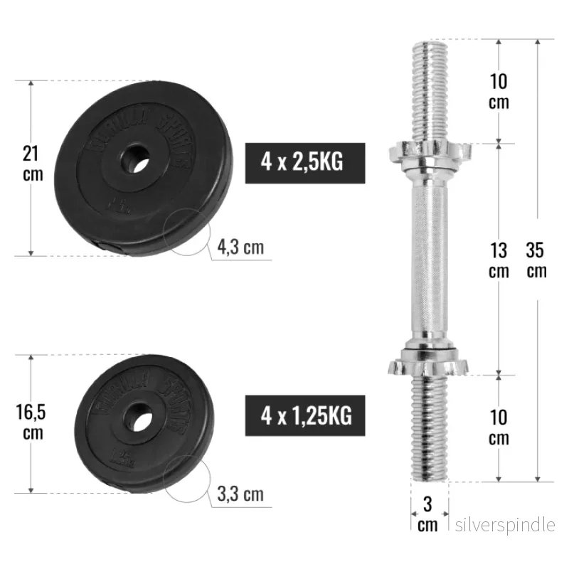 Hantelsätt 20 kg (30 mm) - Bild 3