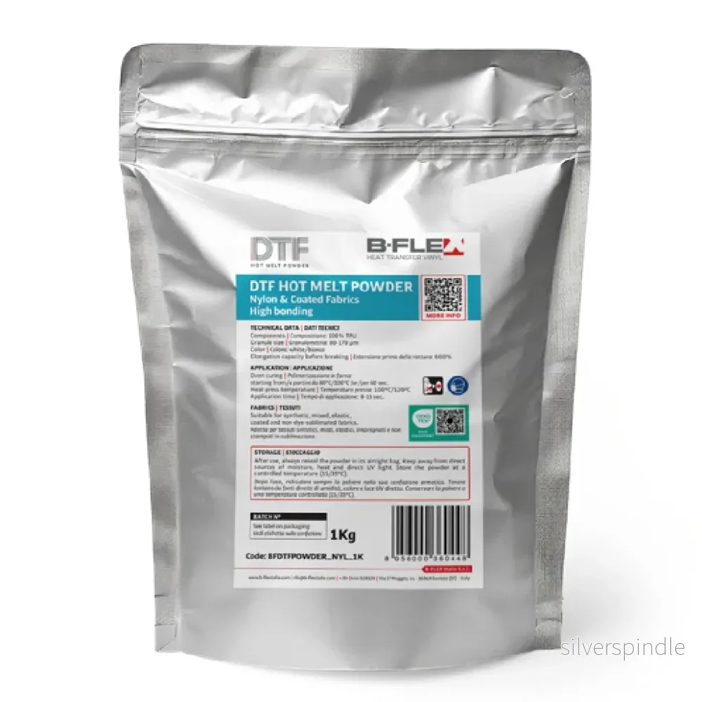 B-Flex, DTF Transferpulver – Nylon & belagda textilier B-Flex, DTF Transferpulver – Nylon & belagda textilier