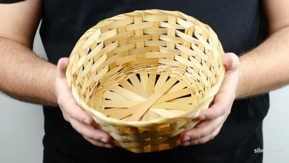 Tom presentkorg | Rund | 22 cm | Naturfärgad | Inklusive träull - Bild 2