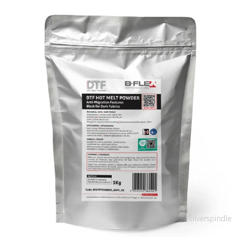 B-Flex, DTF Transferpulver – Svart Sublistop B-Flex, DTF Transferpulver – Svart Sublistop