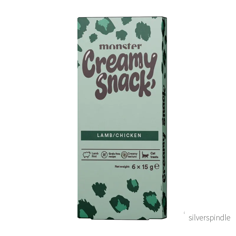 Monster Cat Creamy Snack Lamb/Chicken 6×15 g